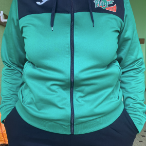 VESTE VERTE À CAPUCHE ANCIEN LOGO